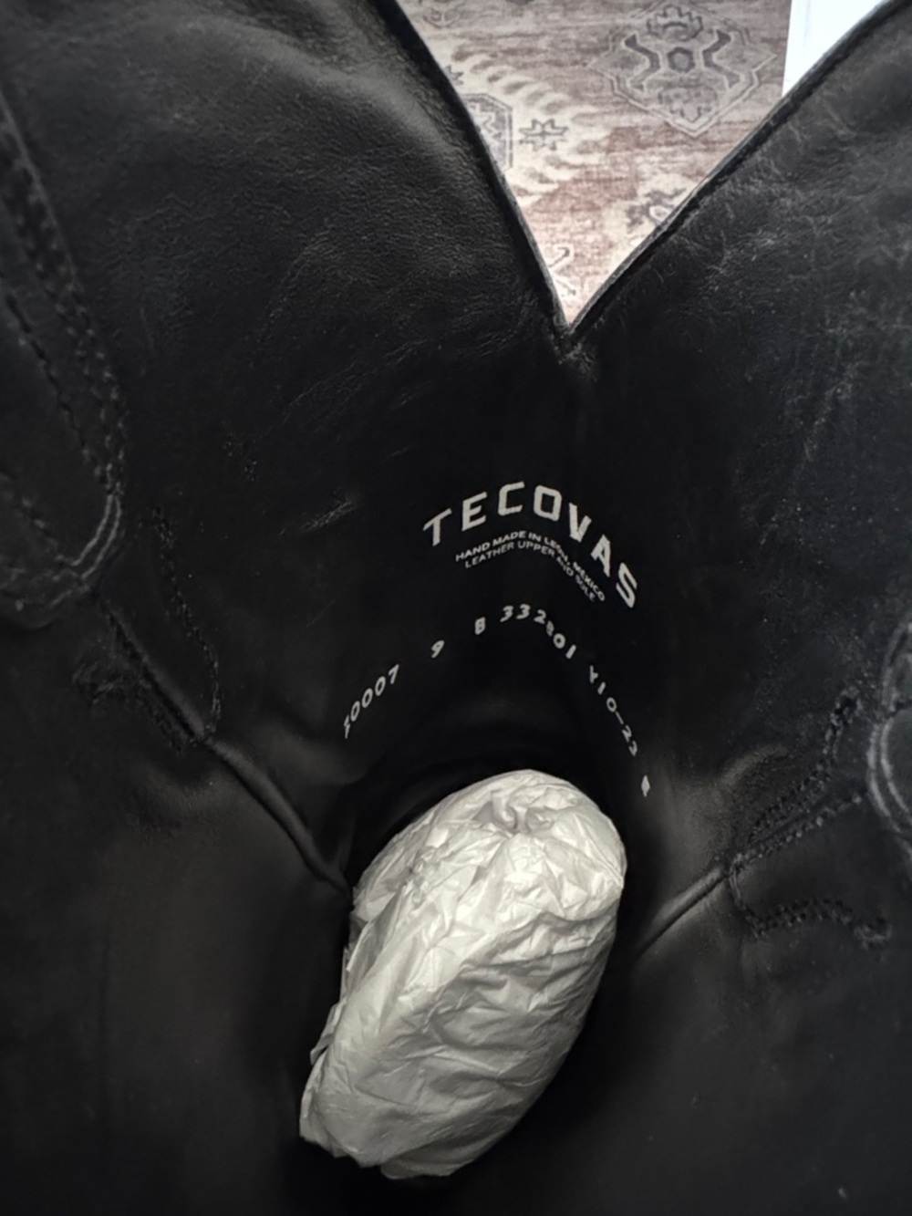 The Annie Midnight Tecovas Western Cowboy Boots - Embroidered Shaft - Picture 4 of 8